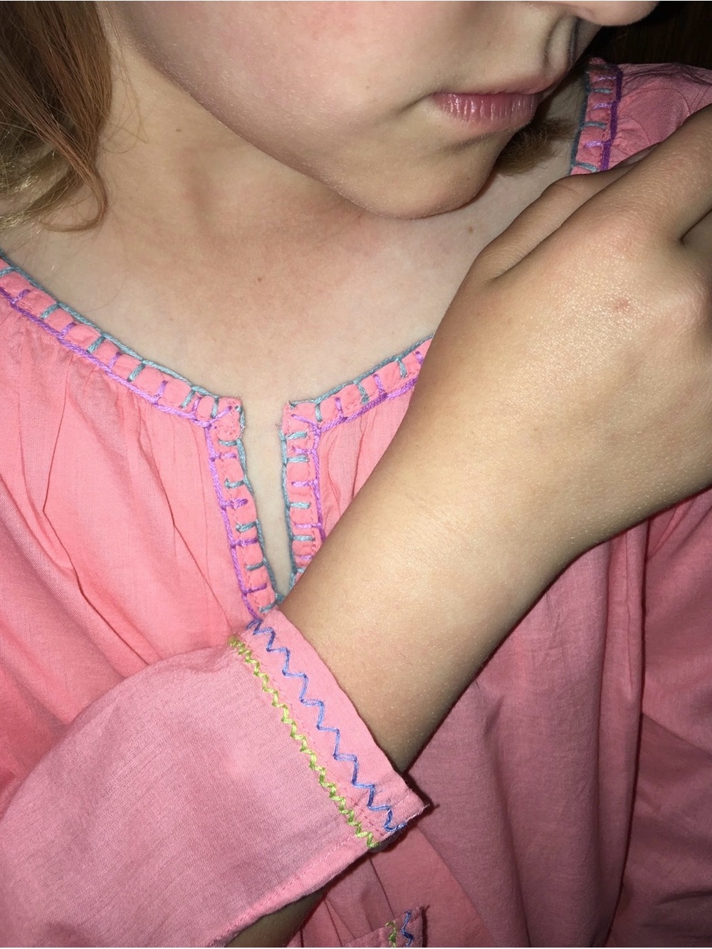 NEW Pink Embroidered Swim Coverup